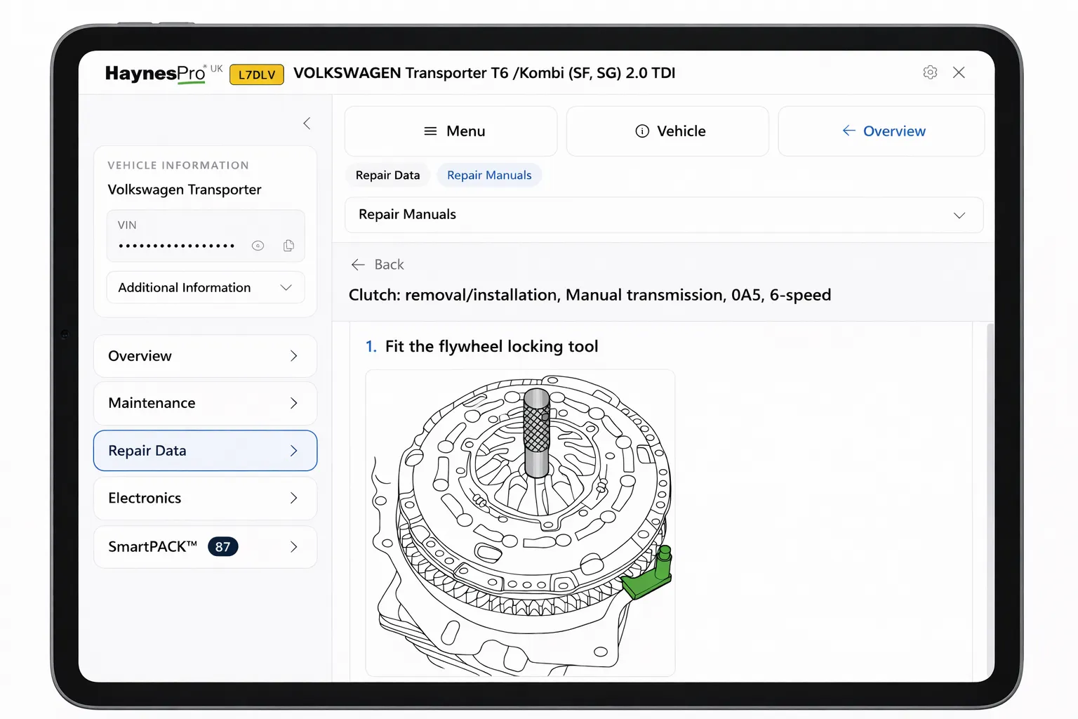 HaynesPro technical data integration with LaunchControl