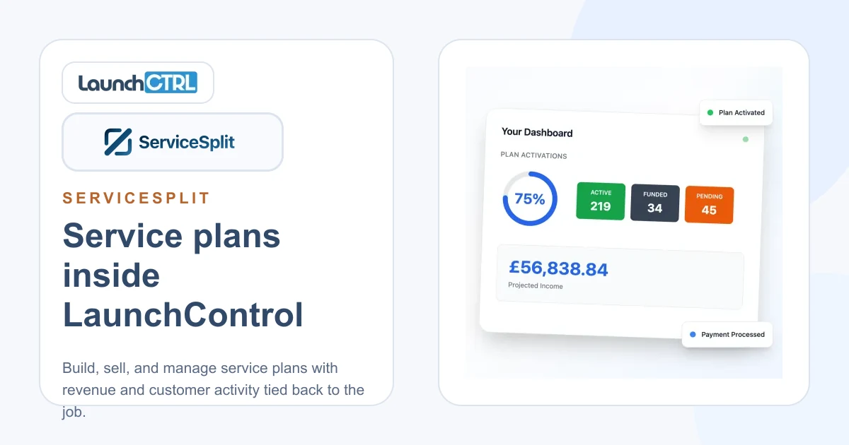 Service Plans for Garages: Revenue with ServiceSplit